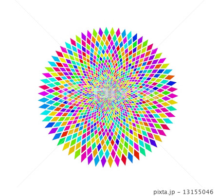 カラフルな円の背景素材のイラスト素材