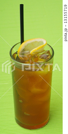 ice lemon tea, drink, on white background ice lemon tea, drink, on white background 13155719