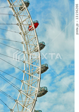 Ferris wheel against a blue sky Ferris wheel against a blue sky 13156266