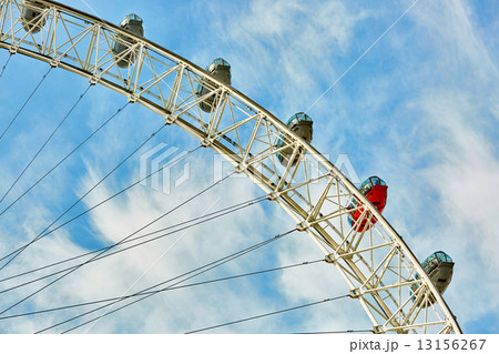 Ferris wheel against a blue sky Ferris wheel against a blue sky 13156267