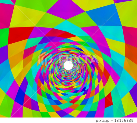 カラフルなトンネルの背景素材のイラスト素材