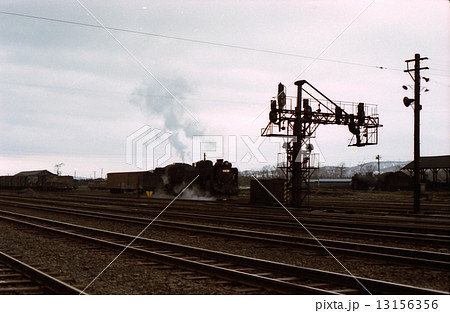北海道追分駅構内のD51　昭和50年 13156356