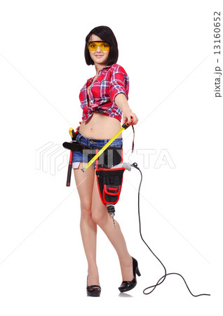 girl with tape measure 13160652