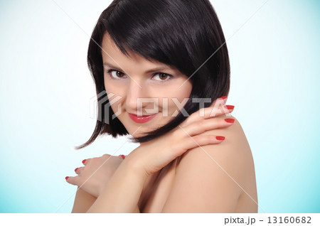 happy smiling woman happy smiling woman 13160682