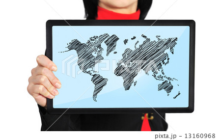 world map on screen world map on screen 13160968