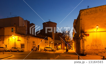 Evening street of Sant Adria de Besos Evening street of Sant Adria de Besos 13164565