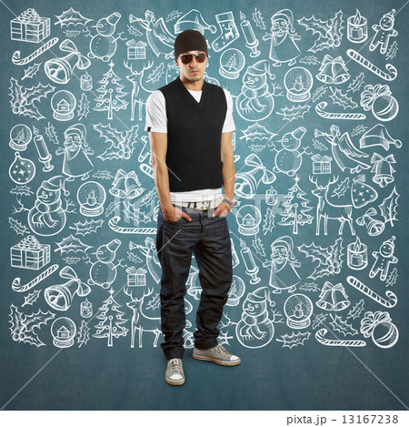 Man Looking For Christmas Gifts 13167238