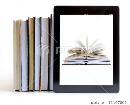 Open Books on digital tablet pc concept Open Books on digital tablet pc concept 13167803