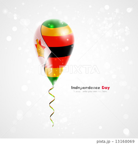 Flag of Zimbabwe on balloon 13168069