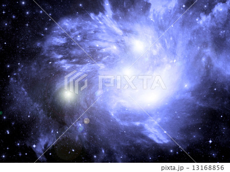 Stars of a planet and galaxy in a free space 13168856