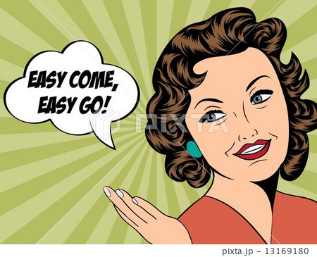 cute retro woman in comics style with message cute retro woman in comics style with message 13169180