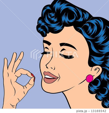 pop art cute retro woman in comics style pop art cute retro woman in comics style 13169342