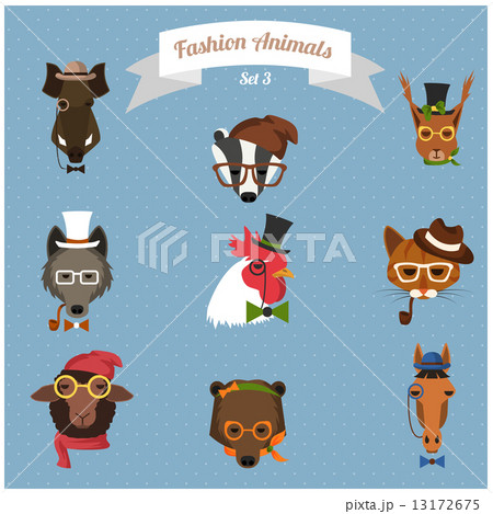 Fashion Hipster Animals set 3 Fashion Hipster Animals set 3 13172675
