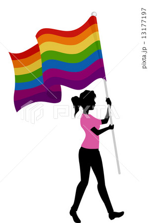 Gay Pride Silhouette 13177197