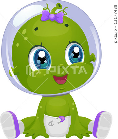 Alien Baby Girl Look Right Alien Baby Girl Look Right 13177488