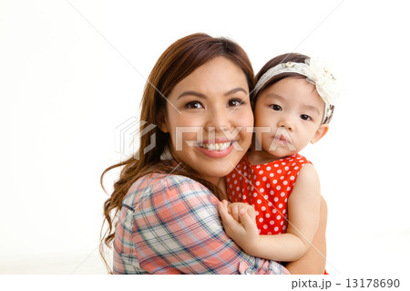 Asian Family on White Background Asian Family on White Background 13178690