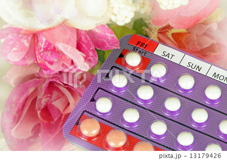 Contraceptive Pills with Day Labeled. 13179426