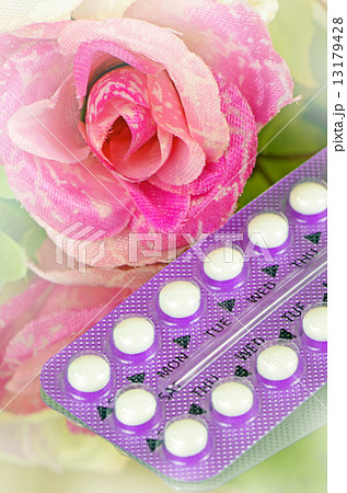 Contraceptive Pills with Day Labeled. 13179428