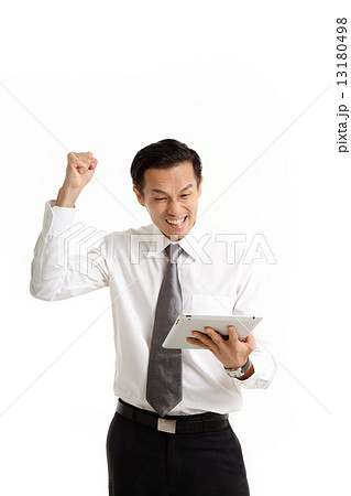 Asian Man in Business Attire on White Background Asian Man in Business Attire on White Background 13180498