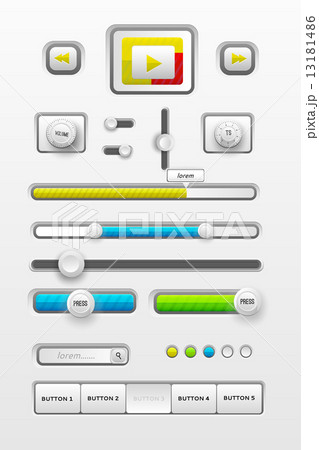 web interface ui elements. Vector illustration 13181486