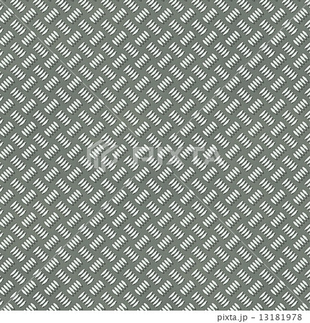 Illustration of the seamless silver metal plate with rib pattern. 13181978