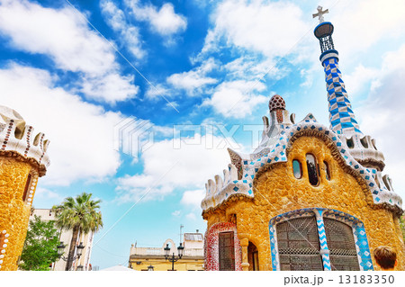 Gorgeous and amazing Park Guel in Barcelona. 13183350