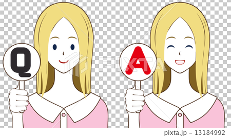 Female Q & A - Stock Illustration [13184992] - PIXTA