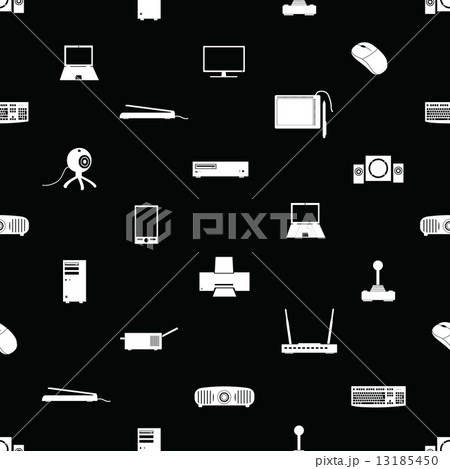 computer peripherals seamless pattern eps10 13185450