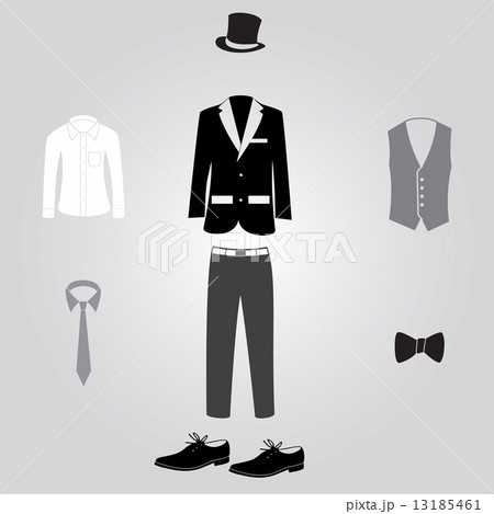 formal suits and clothing eps10 13185461