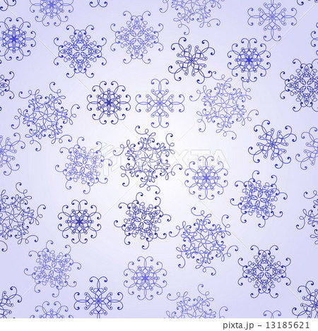 Vector Seamless Pattern with  Snowflakes 13185621