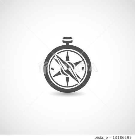 Compass black isolated 13186295
