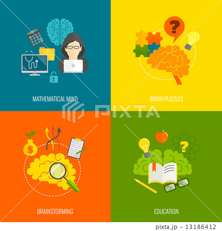 Brain icons flat Brain icons flat 13186412