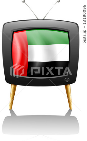A television with the UAE flag 13190096
