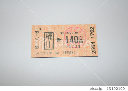 高崎線の軟券切符 13190100