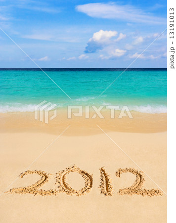 Numbers 2012 on beach 13191013