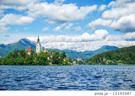 Panoramic view of  Lake Bled 13193987