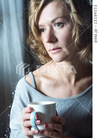 Portraite of Young woman with cup Portraite of Young woman with cup 13194553