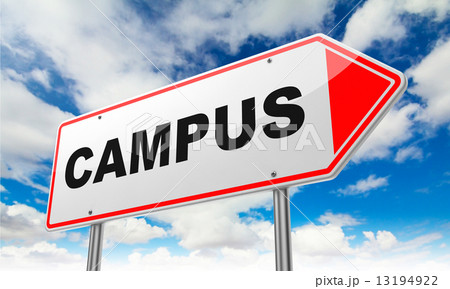 Campus on Red Road Sign. 13194922