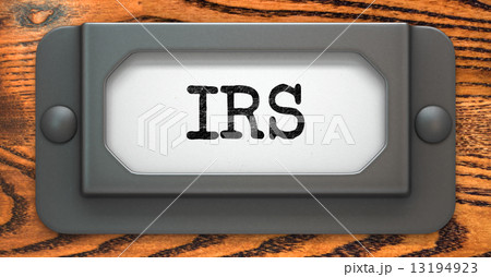 IRS Inscription on Label Holder. 13194923