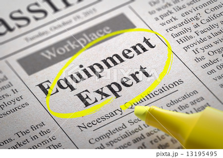 Equipment Expert Jobs in Newspaper. 13195495
