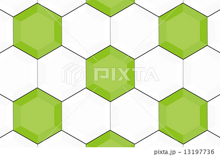 背景素材壁紙 六角形 六角 ハニカム構造 ハニカム スポーツ ボール サッカー フットボール のイラスト素材