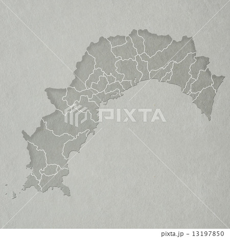 高知県地図のイラスト素材