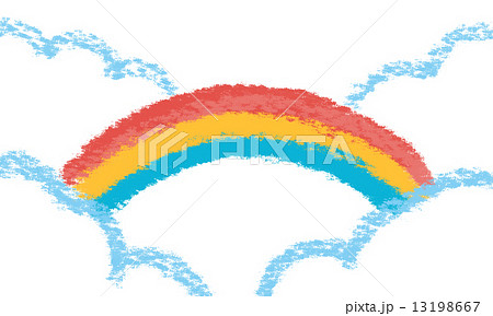 三色の虹のイラスト素材 13198667 Pixta