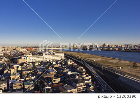 早朝の荒川河川敷 早朝の荒川河川敷 13200390