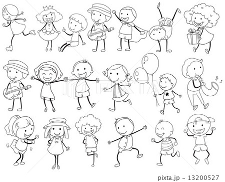 Simple kids doodle 13200527