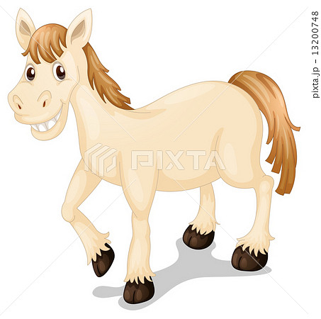 A smiling horseのイラスト素材 [13200748] - PIXTA