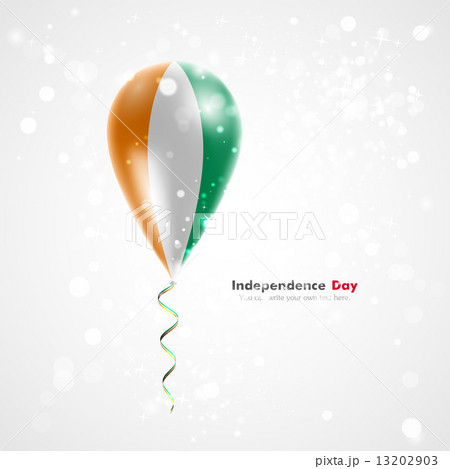Flag of Cote Divoire on balloon Flag of Cote Divoire on balloon 13202903