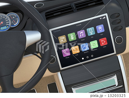 アプリが表示されているスマートカーナビ アプリが表示されているスマートカーナビ 13203325