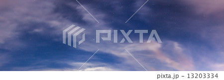 Starry sky and clouds panorama Starry sky and clouds panorama 13203334