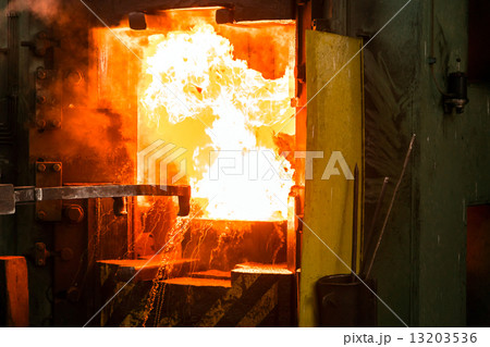 Hot iron in smeltery 13203536